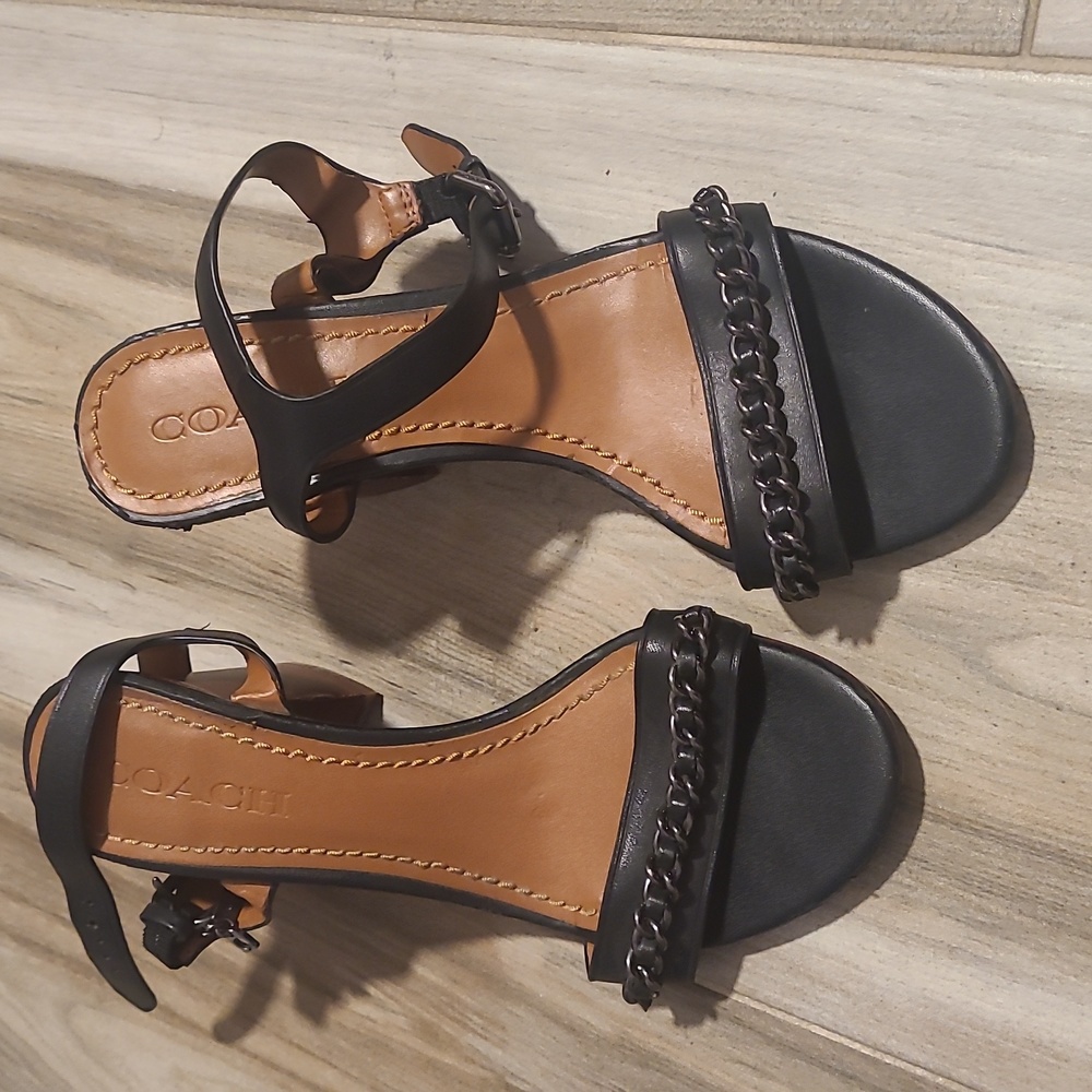 Coach heels, black, size 7.5